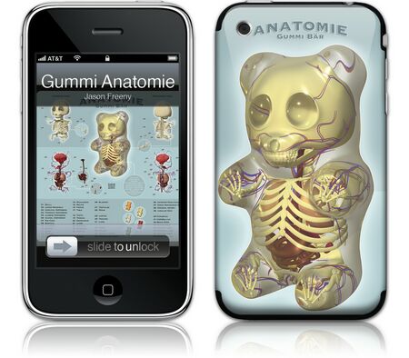 Gelaskins iPhone 3G 2nd Gen GelaSkin Gummi Anatomie by