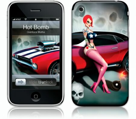 iPhone 3G 2nd Gen GelaSkin Hot Bomb by Gianluca