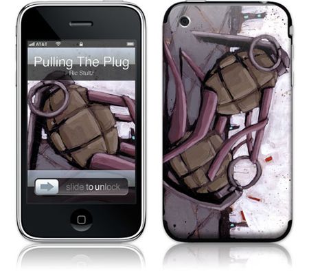 Gelaskins iPhone 3G 2nd Gen GelaSkin Pulling The Pin by