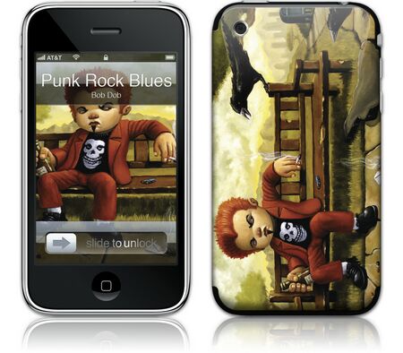 iPhone 3G 2nd Gen GelaSkin Punk Rock Blues by