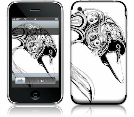 iPhone 3G 2nd Gen GelaSkin Swan by Si Scott