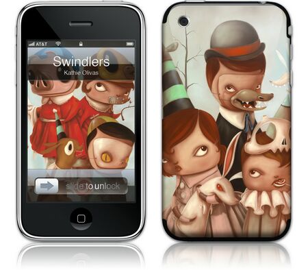Gelaskins iPhone 3G 2nd Gen GelaSkin Swindlers by Kathie