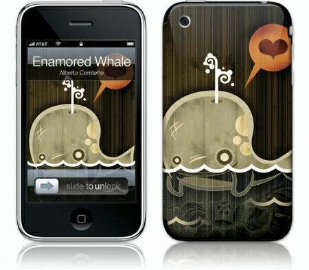 Gelaskins iPhone 3G 2nd Gen GelaSkin The Enamored Whale by