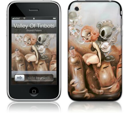 iPhone 3G 2nd Gen GelaSkin Valley of the Tinbots