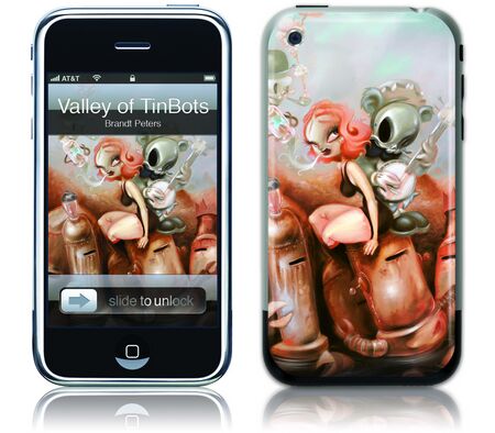 GelaSkins iPhone GelaSkin Valley of the Tinbots by Brandt