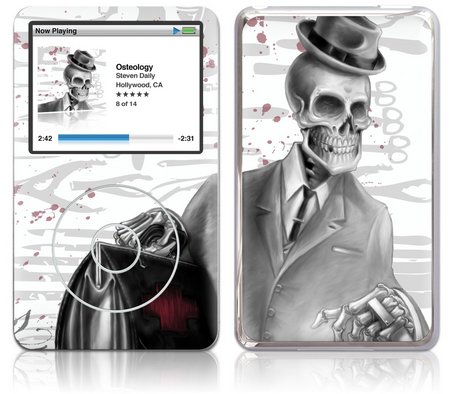 iPod Classic GelaSkin Osteology by Steven Daily