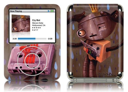iPod Nano 3rd Gen GelaSkin Cry Bot by Steven Daily