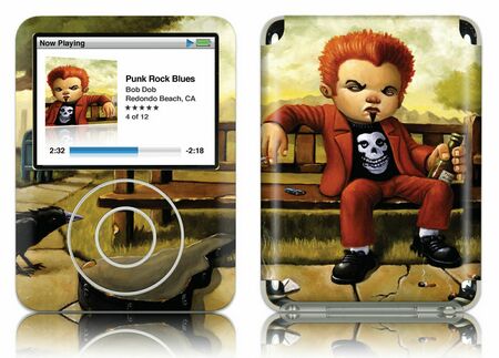 Gelaskins iPod Nano 3rd Gen GelaSkin Punk Rock Blues by