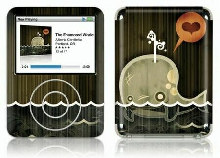 Gelaskins iPod Nano 3rd Gen GelaSkin The Enamored Whale by