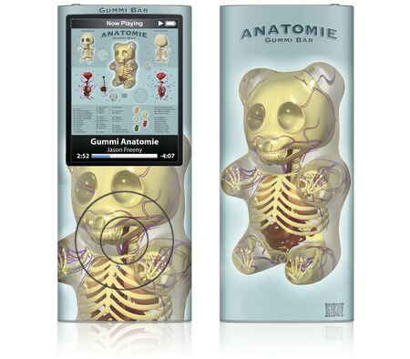 iPod Nano 4th Gen GelaSkin Gummi Anatomie by