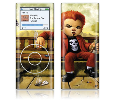 iPod New 2nd Gen Nano GelaSkin Punk Rock Blues