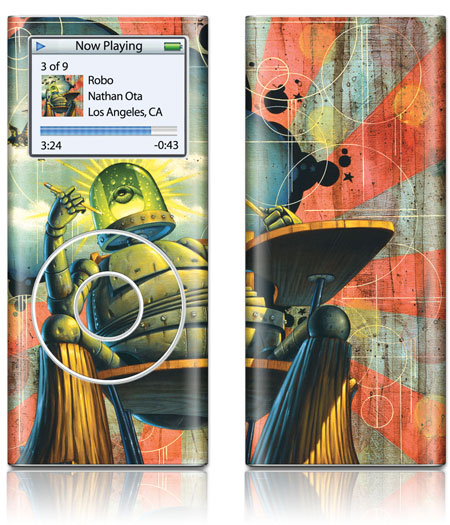 GelaSkins iPod New 2nd Gen Nano GelaSkin Robo by Nathan Ota
