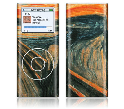 GelaSkins iPod New 2nd Gen Nano GelaSkin The Scream by