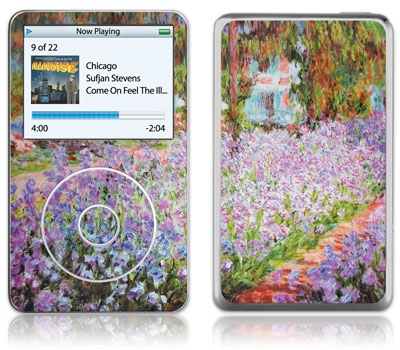 GelaSkins iPod Video GelaSkin Artist`s Garden at Giverny