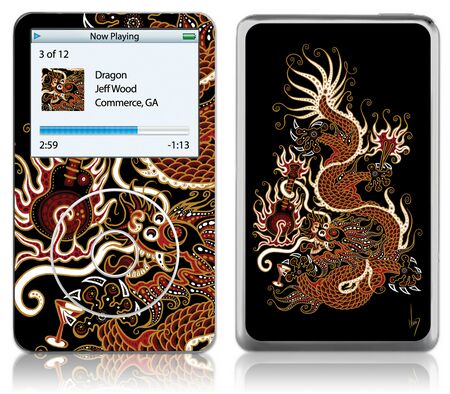 GelaSkins iPod Video GelaSkin Dragon by Jeff Wood