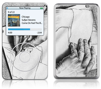 GelaSkins iPod Video GelaSkin Drawing Hands by MC Escher