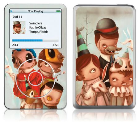 GelaSkins iPod Video GelaSkin Swindlers by Kathie Olivas