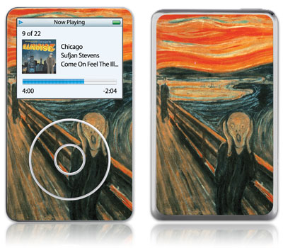 GelaSkins iPod Video GelaSkin The Scream by Edvard Munch