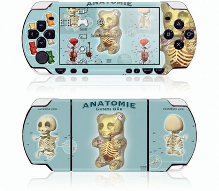 Sony PSP Slim / Lite GelaSkin Gummi Anatomie by