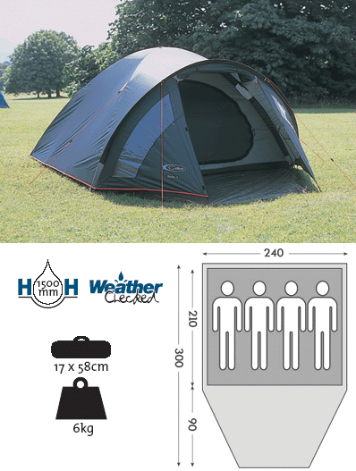 Gelert Rocky 4 Tent