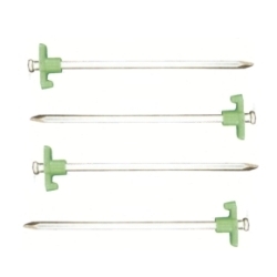 Gelert Steel Groundhog Tent Pegs 23cm - Pk 4