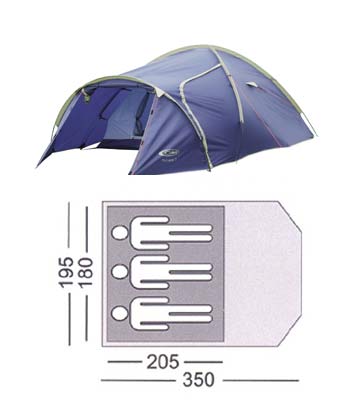 Gelert Tornado 3 Tent