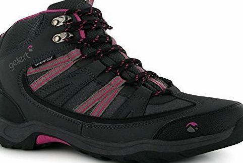 Gelert Womens Horizon Ladies Walking Boots Charcoal/Pink 6.5