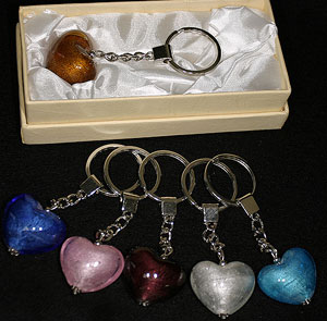 Gem Heart Key Chain