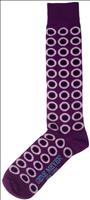 Purple Circle Socks by