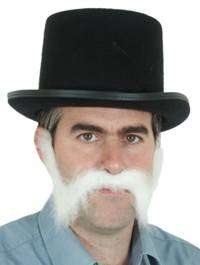 General Burnside Moustache Black