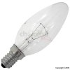 60W Classic Clear White Candle Bulb E14 Pack of 10