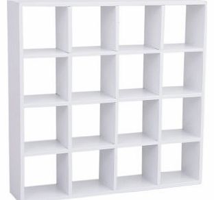 Generic 1/12 Dollhouse Miniature 4-Layer Wooden Display Shelf for Living Room---White
