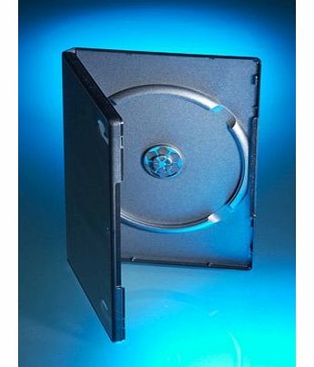 Generic 100 Black Single DVD Cases - 14mm