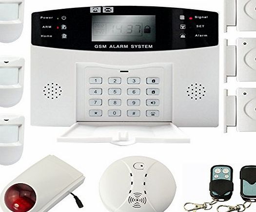 Generic (107 Zones   Wireless Smoke Detector) GSM Wireless amp; Wired Voice Home Alarm Security System Auto Dialer Call