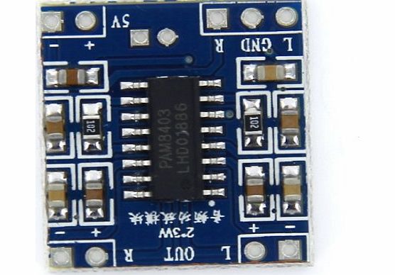 Generic 2-Channel Stereo Class 3W Digital Audio Amplifier D Type Mini Board DC 5V
