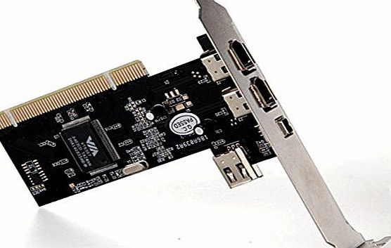 Generic 4 Ports Firewire IEEE 1394 4/6 Pin PCI Controller Card Adapter Software CD Cable For HDD PDA EB