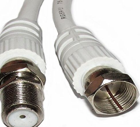 Generic 5M Satellite F Connector Sky Extension Cable Lead TV Digital Coupler Virgin HD [6-67]