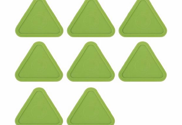 Generic 5pcs Air Hockey Table Arcade Game Pucks Triangle Thickness 4mm (Green)
