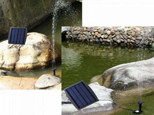 Generic Anself Solar Power Water Pump Decorative Fountain for Garden Pond Pool Water Cycle 7.2V Low carbon, environmental friendly and save water.