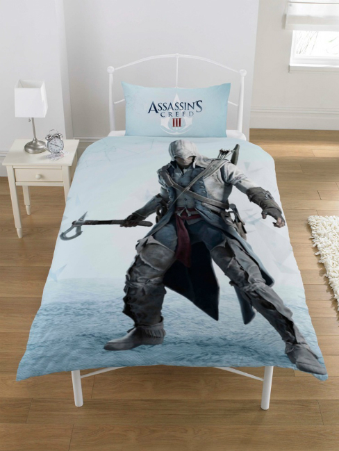 Generic Assassins Creed III Single Duvet Cover and