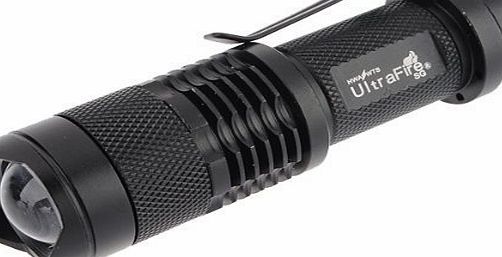 Generic CREE Q5 3W Led 350 Lumens mini Flashlight Zoomable Torch AA