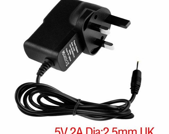 Generic DC 5V 2A/2000mah AC Power Adapter Wall Charger with Round 2.5mm Jackfor Android Tablet PC MID eReader UK Plug -Priceangels