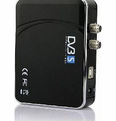 Digital Satellite DVB-S USB TV Receiver Card Tuner Box Color Black