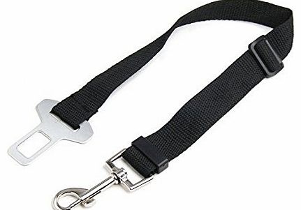 generic Dog Seat Belt lead restraint harness Black