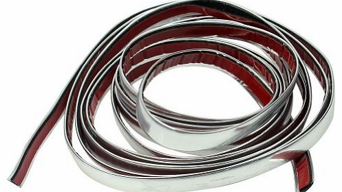 Generic Durable 3m Silver Car Chrome Styling Decoration Moulding Trim Strip Tape 12mm
