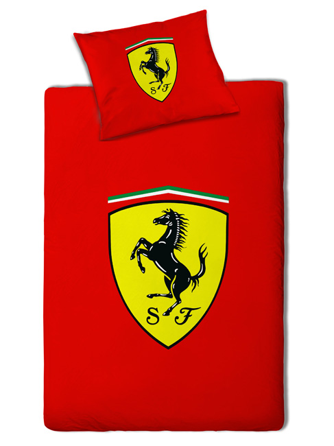 Ferrari Badge Duvet Cover and Pillowcase