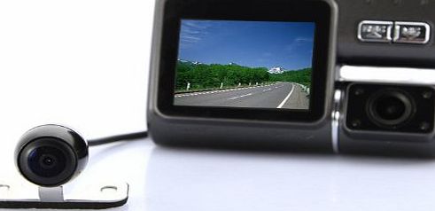 Generic Hd 720P Dual Lens Dashboard Car Vehicle Camera Video Recorder Dvr Cam