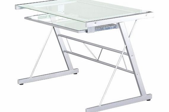 Generic Home Office 5mm Clear Glass Desktop Desk Laptop Computers Table Stand Furniture