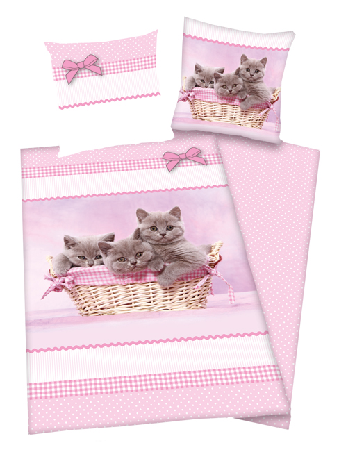Generic Kittens Duvet Cover and Pillowcase Set