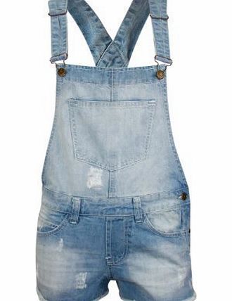 Generic Ladies Jeans Dungaree Playsuit Denim UK-12